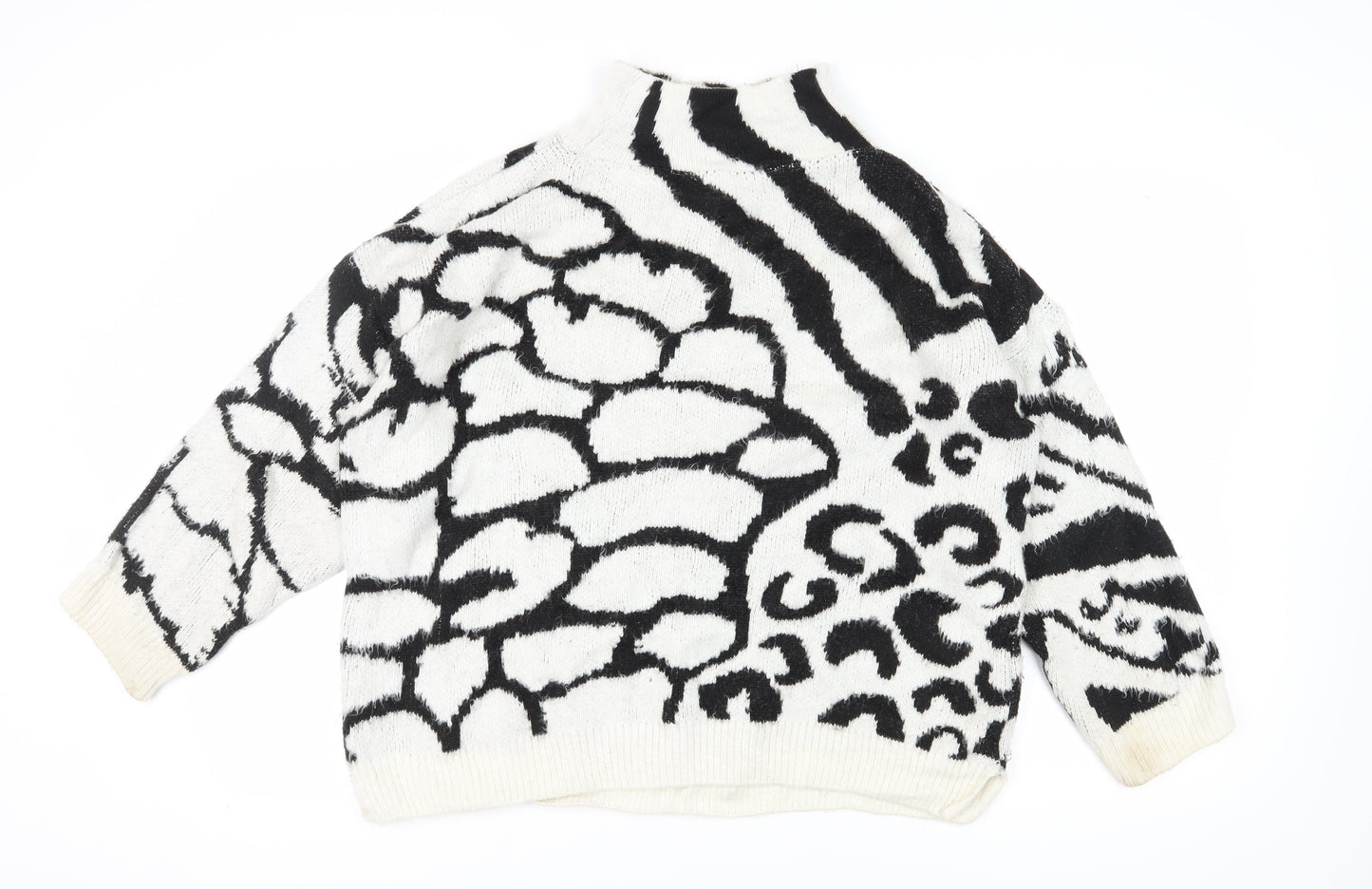Topshop Women's Multicoloured S Animal Print Jumper