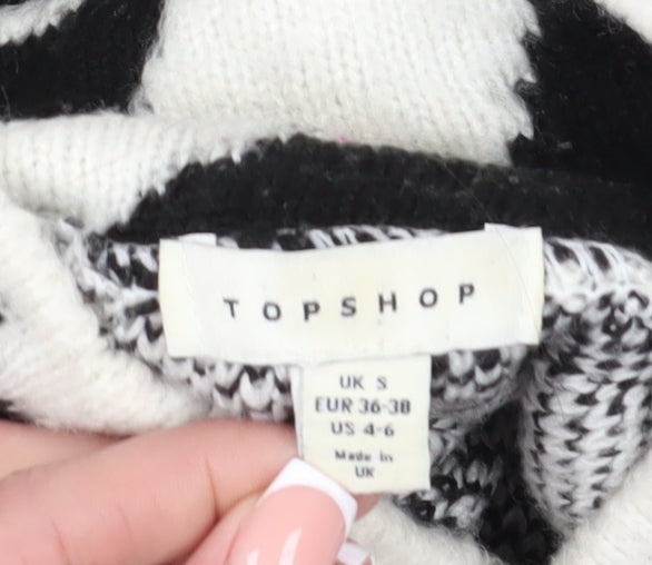 Topshop Women's Multicoloured S Animal Print Jumper