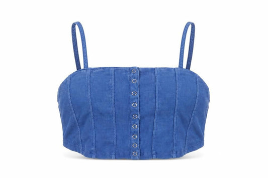 Urban Outfitters Women's Blue Cropped Camisole L