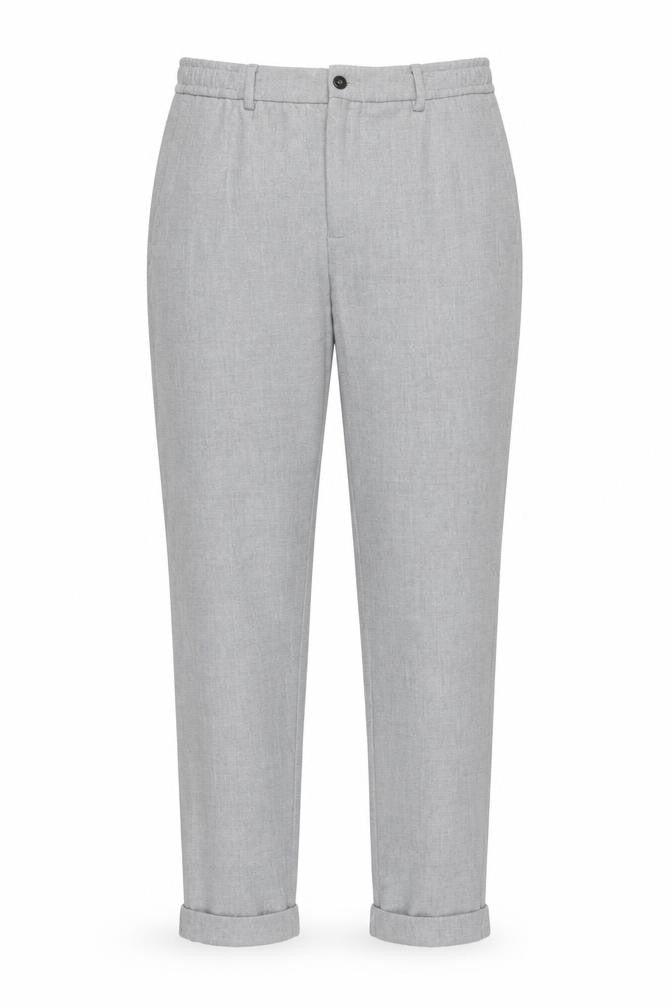 Zara Women's Grey Classic Trousers Size M, Elastic Waist