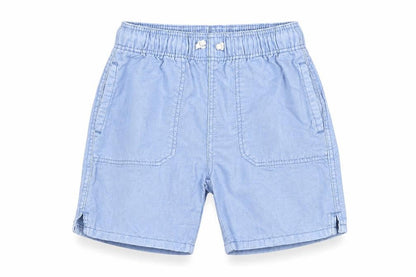 Zara Boys Blue Cotton Shorts, Size 4 Years, Casual Style