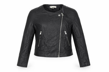 H&M Women's Black Motorcycle Jacket Size 10