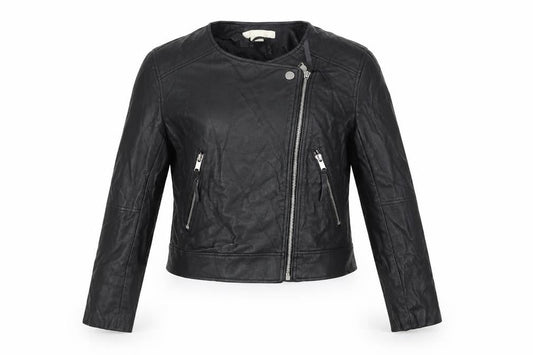 H&M Women's Black Motorcycle Jacket Size 10