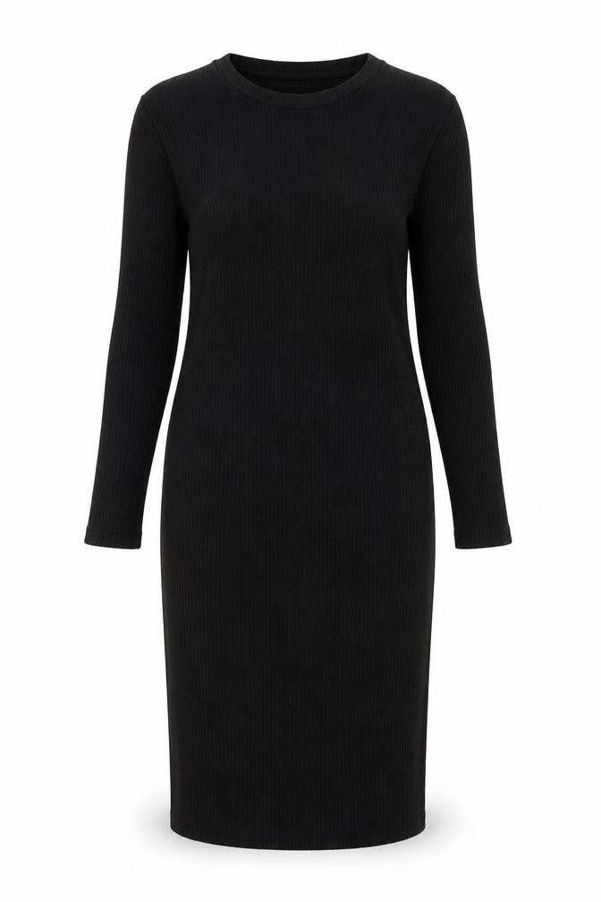 Zara Women's Black Midi Sheath Dress Size 8