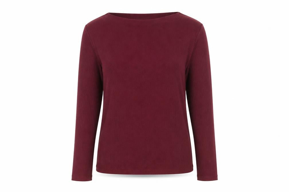 MNG Women's Red Knit Long Sleeve Top XL