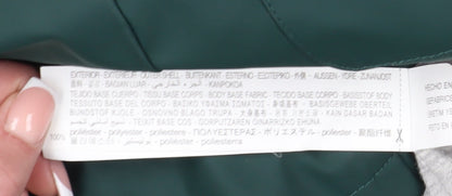 Brand and care label for Zara girls’ green basic jacket 13-14 years collared