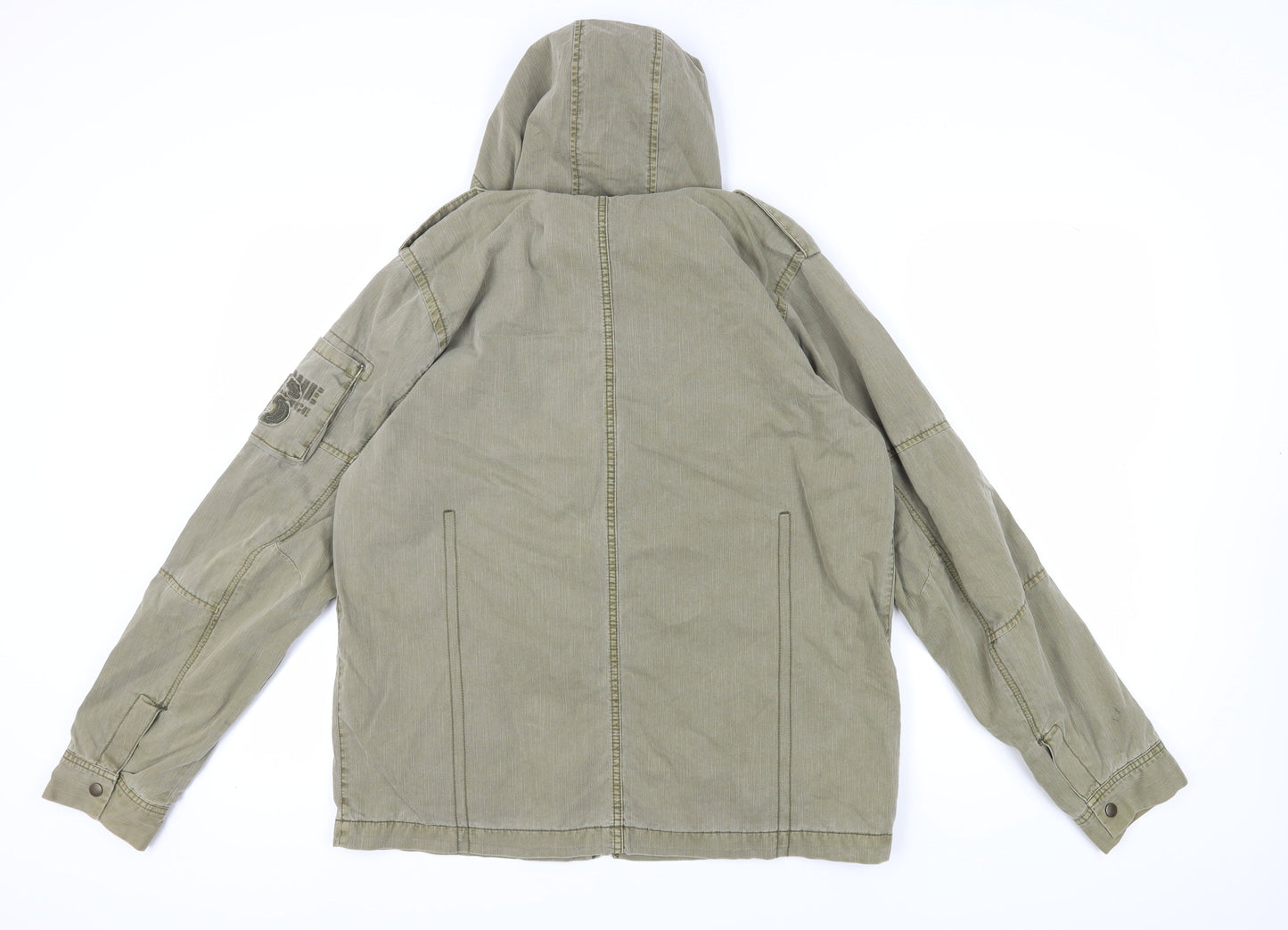 Next Boys Green Hooded Jacket, 15 Years, Cotton, Casual