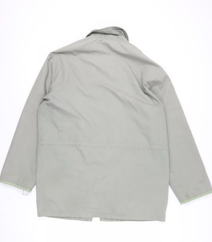 Aldon Men's Grey Basic Jacket L Collared Zip Casual