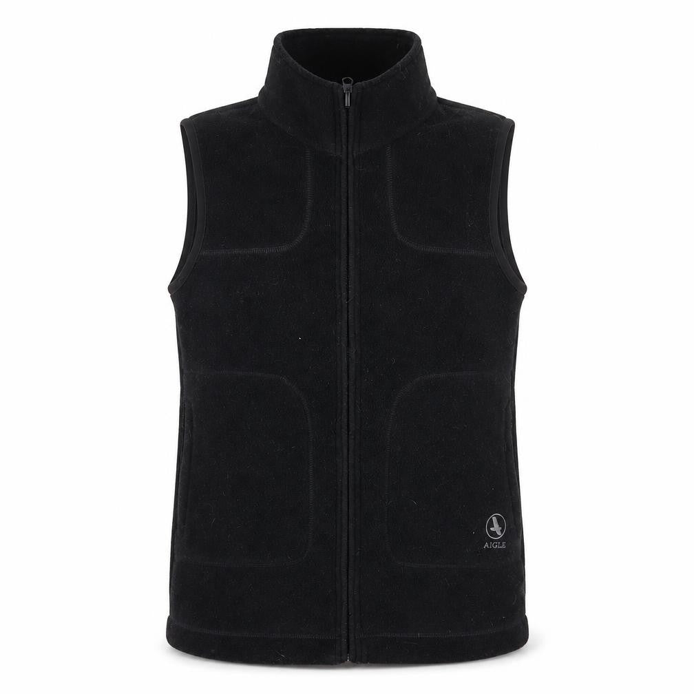 Aigle Women's Black Fleece Waistcoat Size 10