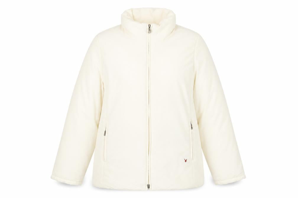 Fuchs Schmitt Women's Ivory Puffer Jacket Size 12