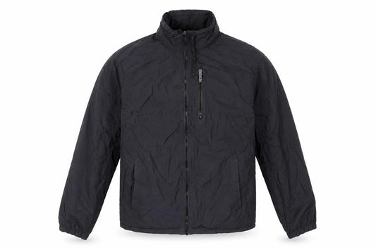 Urban Spirit Men's Black Nylon Jacket, Size L, Full Zip