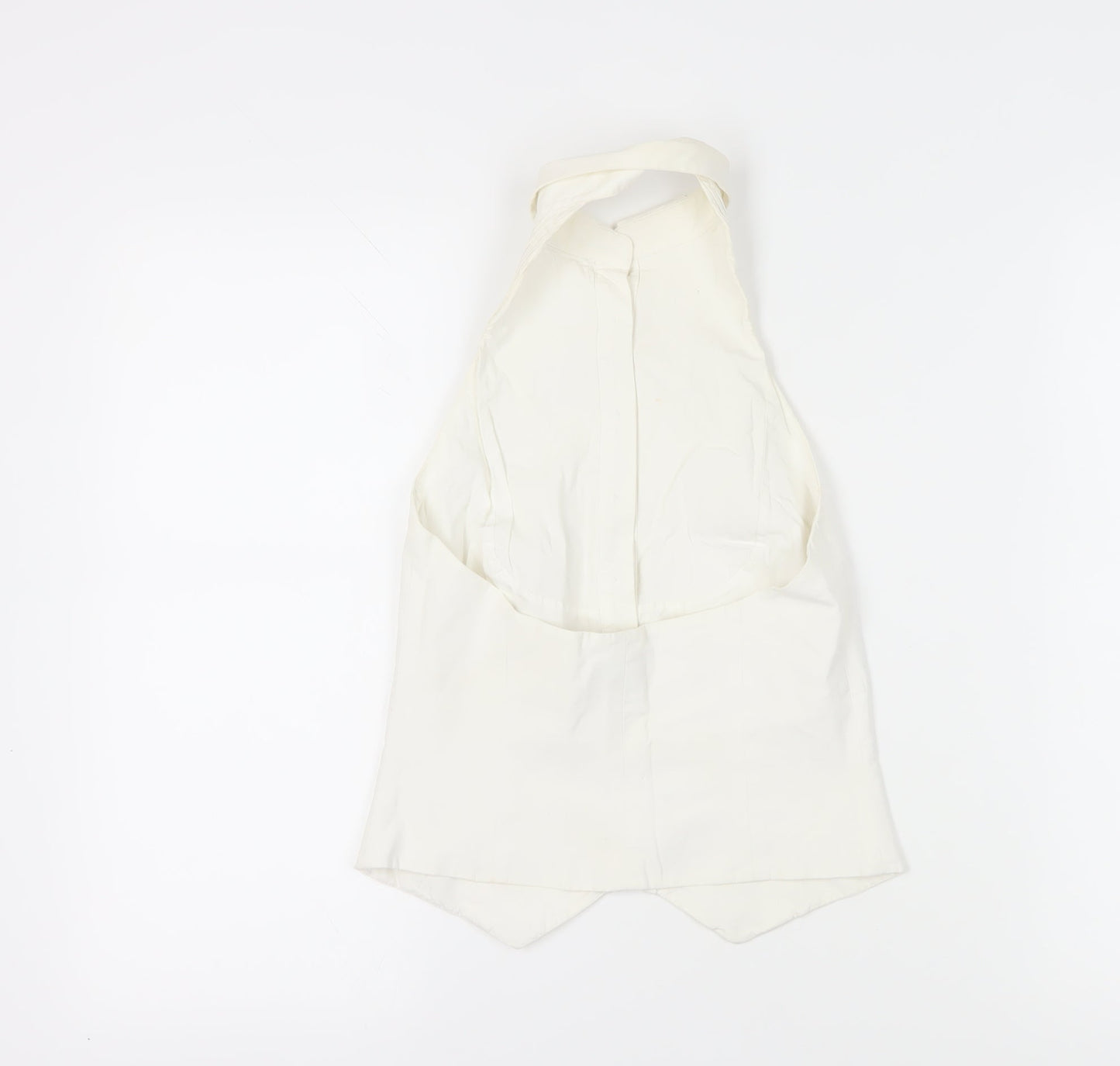 MNG Women's Ivory Camisole Blouse, M, Sleeveless, Elegant