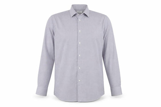 Next Men's Purple Check Dress Shirt 16.5 Collar