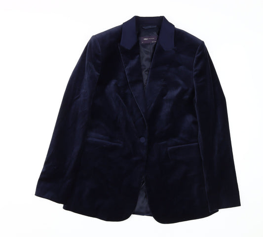 Marks and Spencer Women's Blue Blazer Size 12