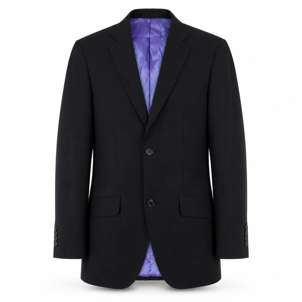 Sublissimo Men's Black Suit Jacket - Size 44, Classic Style