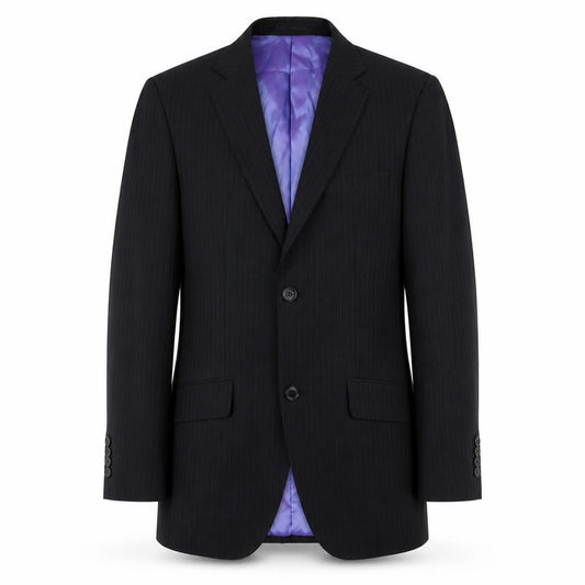 Sublissimo Men's Black Suit Jacket - Size 44, Classic Style