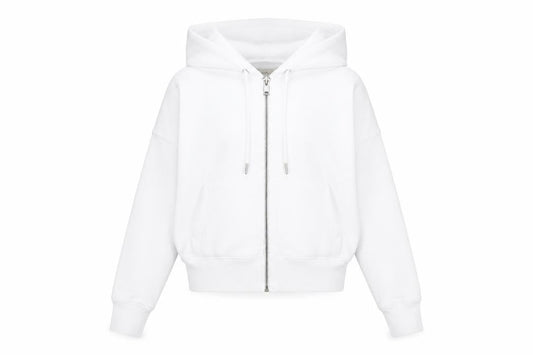 Abercrombie & Fitch Women’s White XS Full Zip Hoodie