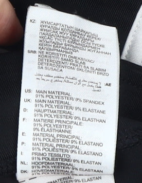Brand and care label for Adidas girls’ black leggings -, size 5-6, years, activewear