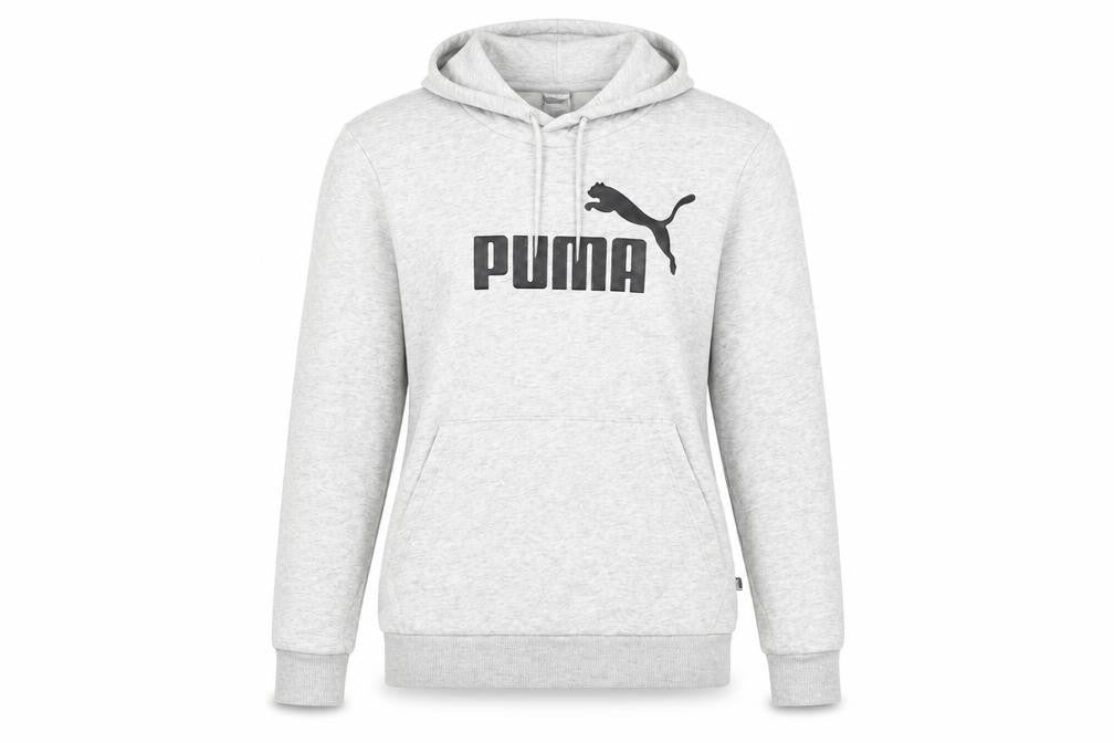 Puma Women's Grey Pullover Hoodie Size 12 with Logo Accents
