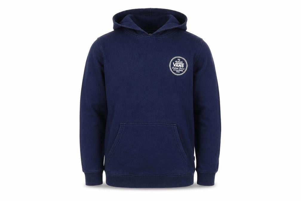 Vans Boys Blue Pullover Hoodie M - Skate Style