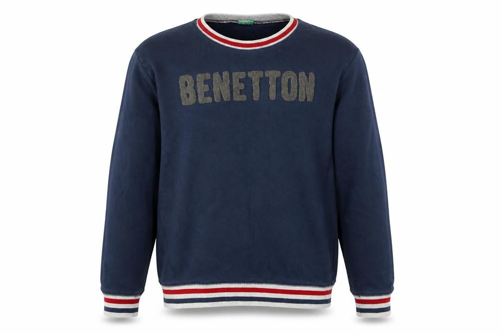 Front view of United Colors of Benetton Blue boys’ 2xl pullover sweatshirt