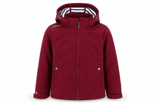 Voile Bleue Girls Red Mid-Length Jacket, Age 9-10, Hooded