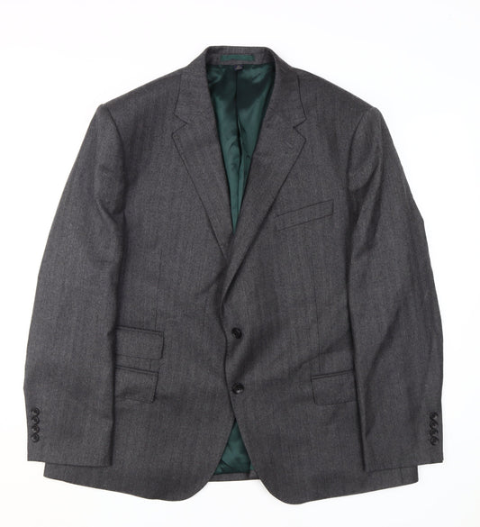 Marks and Spencer Men's Grey Wool Jacket 46S