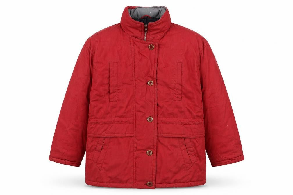 Hawkshead Men's Red Parka Jacket, M, Stand-Up Collar