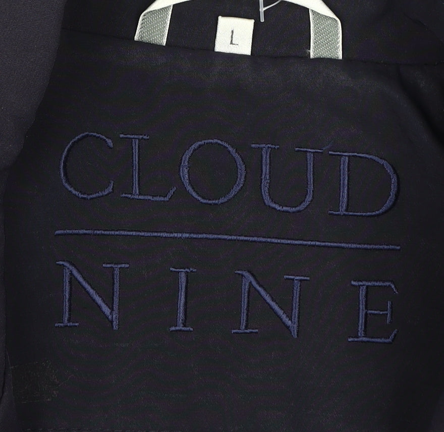 Cloud Nine Men's Blue Mid-Length Jacket Large