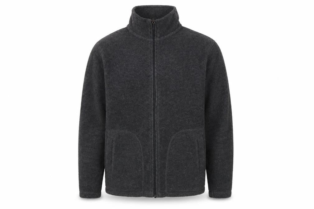 Canda Men's Grey Fleece Jacket, Size S, Full Zip