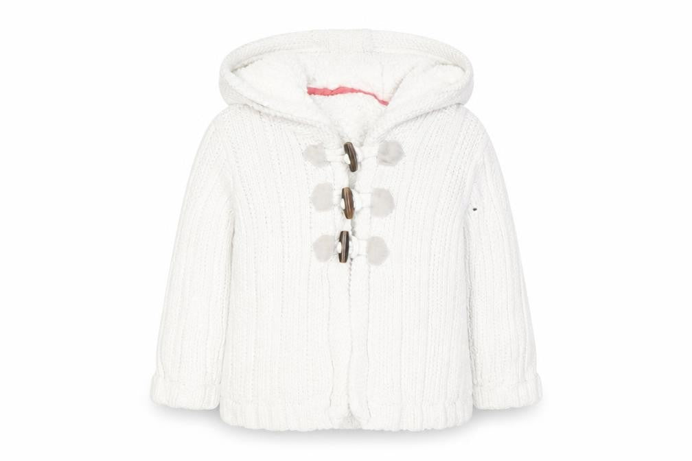Marks & Spencer Unisex Toddler White Hooded Cardigan