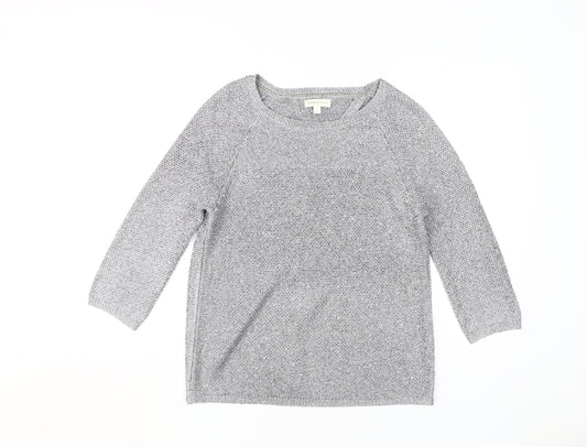 Monsoon Women's Grey Sequin Pullover Jumper S