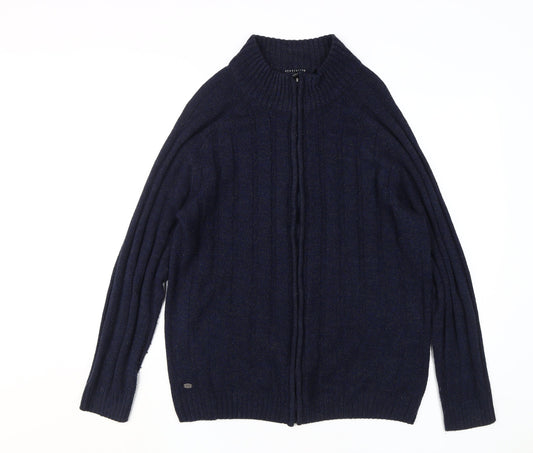 Kensington Eastside Men's XL Blue Full Zip Jumper