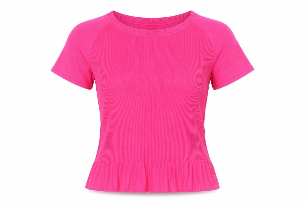 Marks & Spencer Women's Pink Basic T-Shirt Size 8