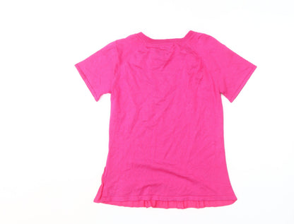 Marks & Spencer Women's Pink Basic T-Shirt Size 8