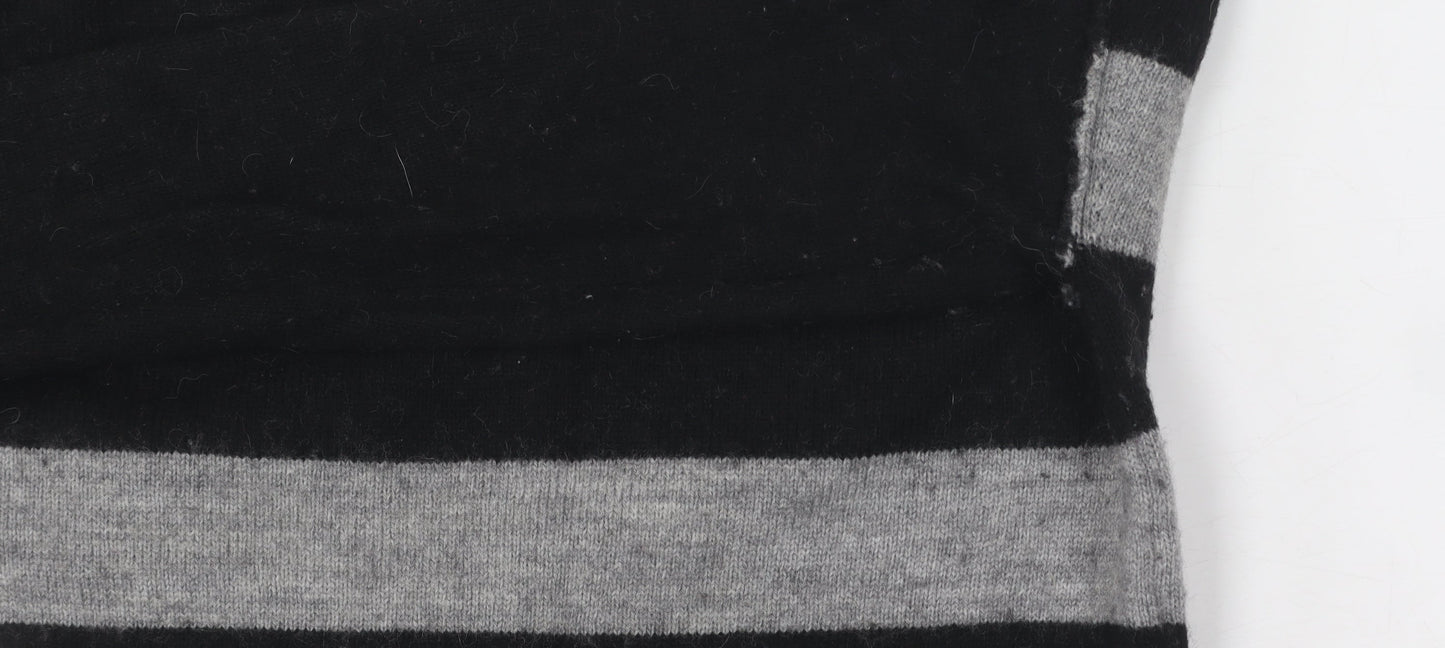 J.Crew Women's Black Stripe Pullover Jumper Size S