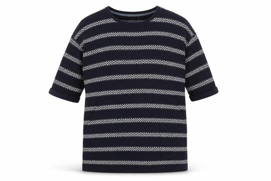 White Stuff Women's Black Striped Pullover Jumper Size 14