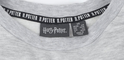 Preloved Harry Potter Women's Grey XS Pullover Sweatshirt - Label