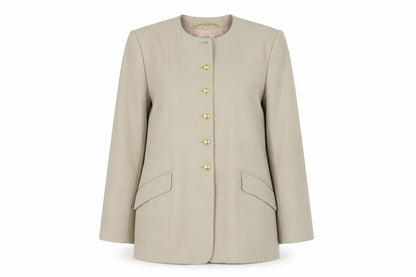 Viyella Beige Women's Blazer, Size 12 Wool Blend