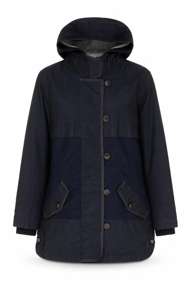 Next Women's Blue Parka Coat, Size 12, Hooded Casual