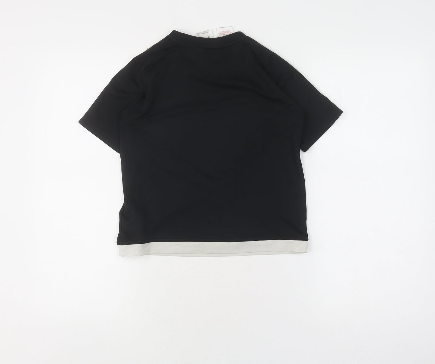 Adidas Boys' Black 9-10 T-Shirt, Climalite, Breathable