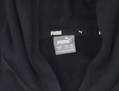 Additional view of Puma boys’ black hoodie pullover 11-12 years sports logo
