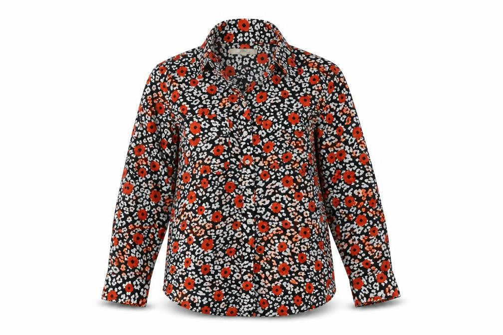 Banana Republic Women's Floral Blouse, S Petites, Multicoloured