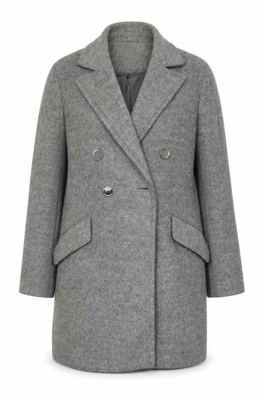 Dorothy Perkins Grey Women's Pea Coat Size 8