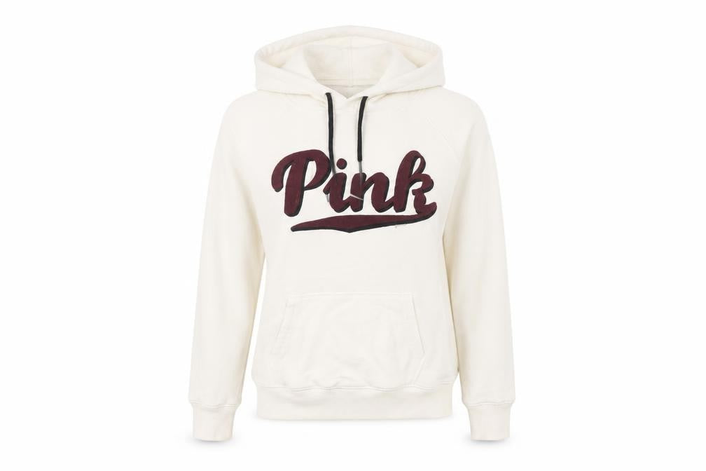Victoria's Secret PINK Women's Ivory S Pullover Hoodie