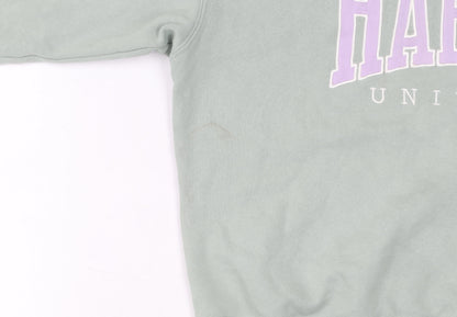 H&M Womens Green Pullover Sweatshirt Size 12