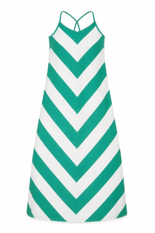 Gap Women's Multicoloured Striped Tank Dress S