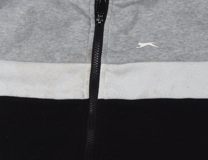 Additional view of Slazenger boys’ colourblock hoodie grey black 11-12 years