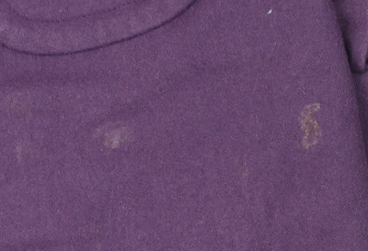 Monsoon Women's Purple Wool Pea Coat Size 16