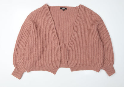 Additional front view of Missguided Women's Pink Cardigan, size 6/8